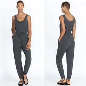 NWT Johnny Was Calme Tank Knit Drawstring Jumpsuit Gray